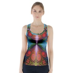 Fractal Fractal Background Design Racer Back Sports Top by Pakrebo