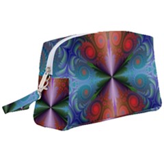 Fractal Fractal Background Design Wristlet Pouch Bag (large)