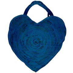 Big Data Information Data Giant Heart Shaped Tote by Pakrebo