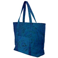 Big Data Information Data Zip Up Canvas Bag