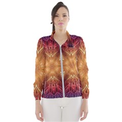 Fractal Abstract Artistic Windbreaker (women) by Pakrebo