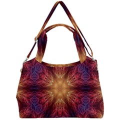 Fractal Abstract Artistic Double Compartment Shoulder Bag