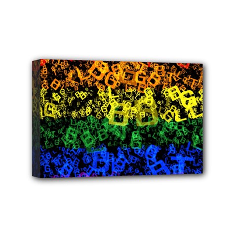 Lgbt Pride Rainbow Gay Lesbian Mini Canvas 6  X 4  (stretched) by Pakrebo