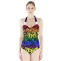 Lgbt Pride Rainbow Gay Lesbian Halter Swimsuit View1