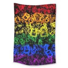 Lgbt Pride Rainbow Gay Lesbian Large Tapestry by Pakrebo