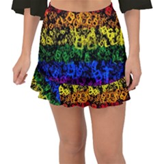 Lgbt Pride Rainbow Gay Lesbian Fishtail Mini Chiffon Skirt by Pakrebo