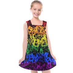 Lgbt Pride Rainbow Gay Lesbian Kids  Cross Back Dress by Pakrebo