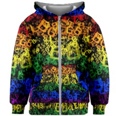 Lgbt Pride Rainbow Gay Lesbian Kids  Zipper Hoodie Without Drawstring by Pakrebo