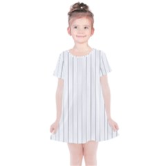 Bright Linear Abstract Print Kids  Simple Cotton Dress by dflcprintsclothing