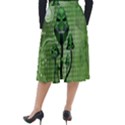 Funny Mushroom Skulls With Crow And Butterflies Classic Velour Midi Skirt  View2