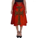 Wonderful Celtic Cross On Vintage Background Perfect Length Midi Skirt View1