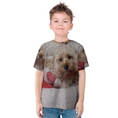 Cockapoo In Dog s Bed Kids  Cotton Tee