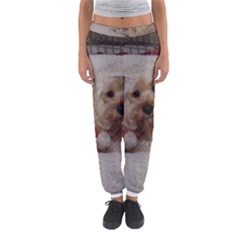 Cockapoo In Dog s Bed Women s Jogger Sweatpants by pauchesstore