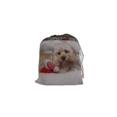 Cockapoo In Dog s Bed Drawstring Pouch (xs) by pauchesstore