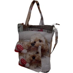 Cockapoo In Dog s Bed Shoulder Tote Bag