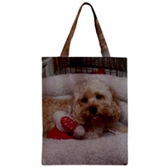 Cockapoo In Dog s Bed Zipper Classic Tote Bag