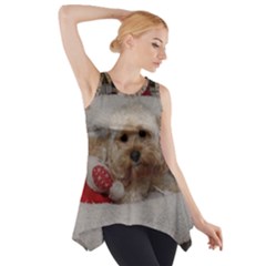 Cockapoo In Dog s Bed Side Drop Tank Tunic by pauchesstore