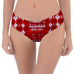 Happy Valentines Every Day Reversible Classic Bikini Bottoms by pepitasart