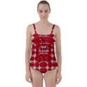 Happy Valentines Every Day Twist Front Tankini Set View1