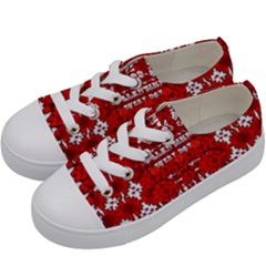 Happy Valentines Every Day Kids  Low Top Canvas Sneakers by pepitasart