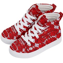 Happy Valentines Every Day Kids  Hi-top Skate Sneakers by pepitasart