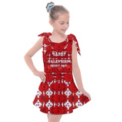 Happy Valentines Every Day Kids  Tie Up Tunic Dress by pepitasart