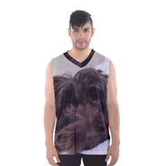 Laying In Dog Bed Men s Basketball Tank Top by pauchesstore