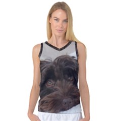 Laying In Dog Bed Women s Basketball Tank Top by pauchesstore