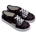 Laying In Dog Bed Kids  Classic Low Top Sneakers View3