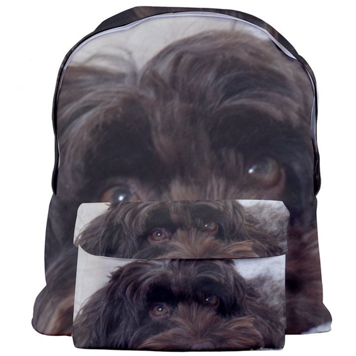 Laying In Dog Bed Giant Full Print Backpack