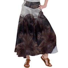 Laying In Dog Bed Satin Palazzo Pants