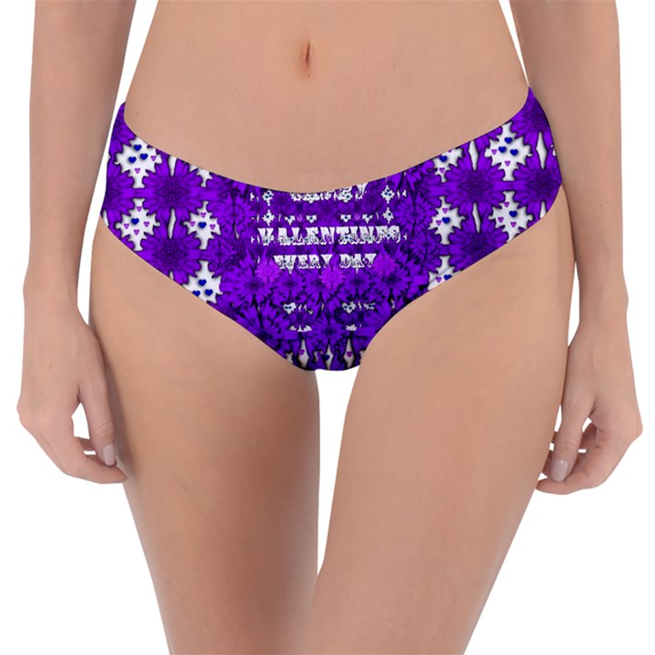 Happy  Day Valentines Every Day Reversible Classic Bikini Bottoms