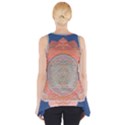 Boho Bliss Peach Metallic Mandala Side Drop Tank Tunic View2