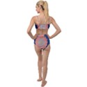 Boho Bliss Peach Metallic Mandala Tied Up Two Piece Swimsuit View2