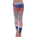 Boho Bliss Peach Metallic Mandala Kids  Lightweight Velour Classic Yoga Leggings View4