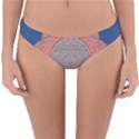 Boho Bliss Peach Metallic Mandala Reversible Hipster Bikini Bottoms View3