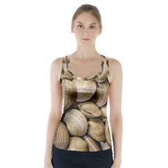 Shellfishs Photo Print Pattern Racer Back Sports Top