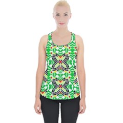 Modern Vintage Butterfly Geometric Piece Up Tank Top by beautyskulls