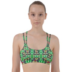 Modern Vintage Butterfly Geometric Line Them Up Sports Bra