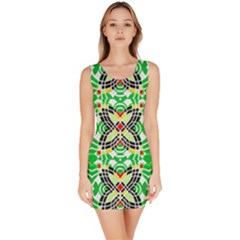 Modern Vintage Butterfly Geometric Bodycon Dress by beautyskulls