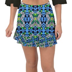 Blutterfly2owcowcowcow Fishtail Mini Chiffon Skirt