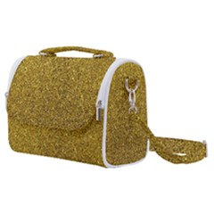 Gold Sparkles Satchel Shoulder Bag