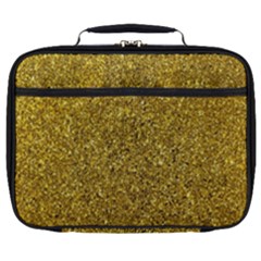 Gold Sparkles Full Print Lunch Bag by retrotoomoderndesigns