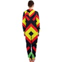 Reggae Vintage Geometric Vibrations Hooded Jumpsuit (Ladies)  View2