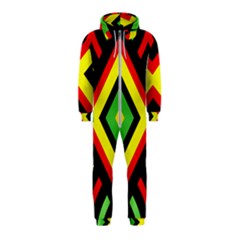 Reggae Vintage Geometric Vibrations Hooded Jumpsuit (kids)