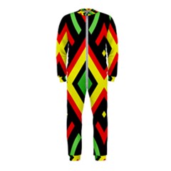 Reggae Vintage Geometric Vibrations Onepiece Jumpsuit (kids) by beautyskulls