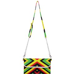 Reggae Vintage Geometric Vibrations Mini Crossbody Handbag by beautyskulls