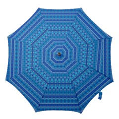 Stunning Luminous Blue Micropattern Magic Hook Handle Umbrellas (small) by beautyskulls