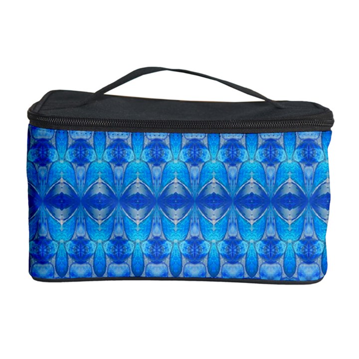 Stunning Luminous Blue Micropattern Magic Cosmetic Storage