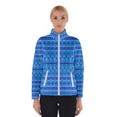 Stunning Luminous Blue Micropattern Magic Winter Jacket by beautyskulls